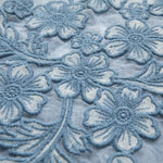 Risen Jeans Organza Patchwork Floral-Embroidered Bootcut Jeans