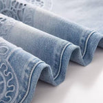 Risen Jeans Lightweight Embroidered Cut-Out Bootcut Jeans