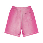 Pantalones cortos desgastados y descoloridos