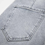 Risen Jeans Patchwork Pearl-Frog Closure Embroidered Jeans