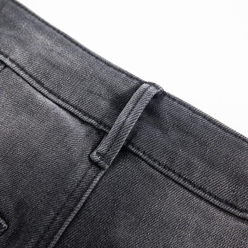 Risen Jeans Pearl-Embellished Floral-Embroidered Whisker Jeans