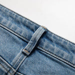 Risen Jeans Floral Embroidered Pearl-Beaded Cut-Out Jeans