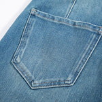 Risen Jeans Phoenix-Embroidered Sequin Tapered Ankle Jeans