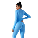 Camisa corta de manga larga con agujeros para los pulgares