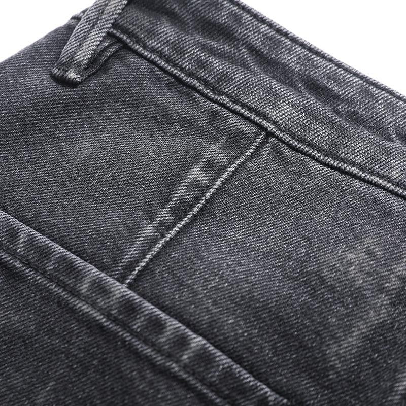 Risen Jeans Pearl-Embellished Embroidery Cut-Out Whisker Jeans