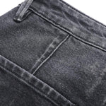 Risen Jeans Pearl-Embellished Embroidery Cut-Out Whisker Jeans