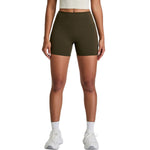 Solid Color Booty-Lifting Yoga Shorts