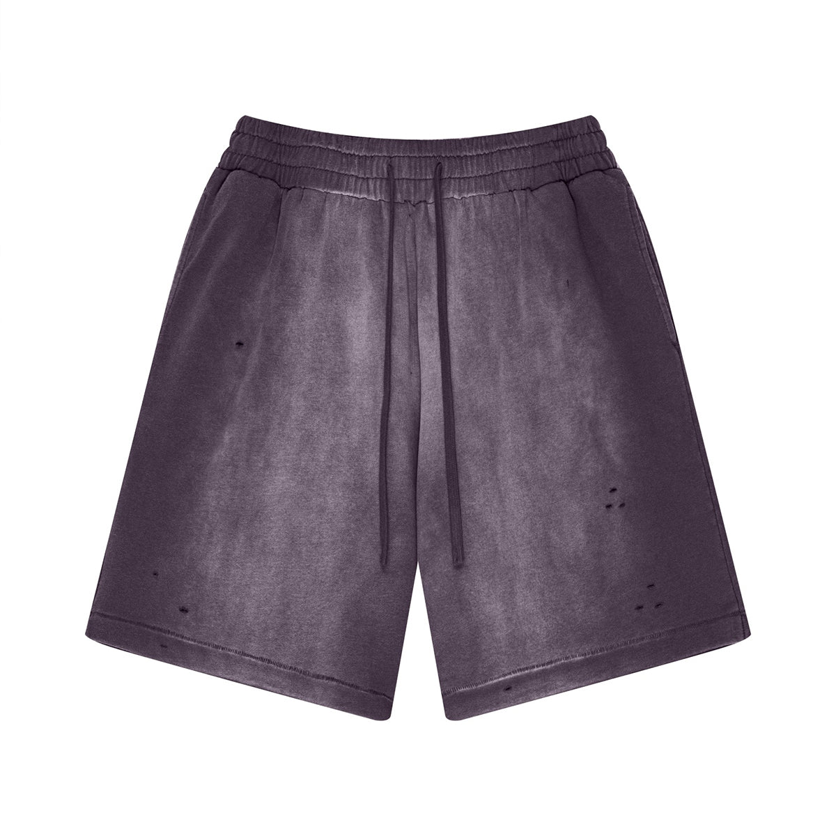 Pantalones cortos desgastados y descoloridos