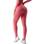 Women's Solid Color Crossover Leggings