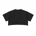 Camiseta corta vintage lavada con bordes sin rematar, 8.4 oz