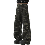 Relaxed Fit Military Camouflage Utility Pants