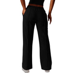 Women's Solid Pleated Cotton Trousers