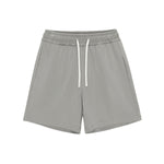 Solid Color Loose-Fit Drawstring Shorts