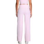 High-Waisted Solid Color Wide-Leg Yoga Pants