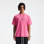 Camiseta lavada de corte holgado y peso pesado de 8.25 oz