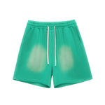 Pantalones cortos lavados con tinte en aerosol de peso pesado