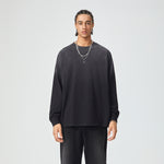 Crew Neck Stone Wash Long Sleeves Tee