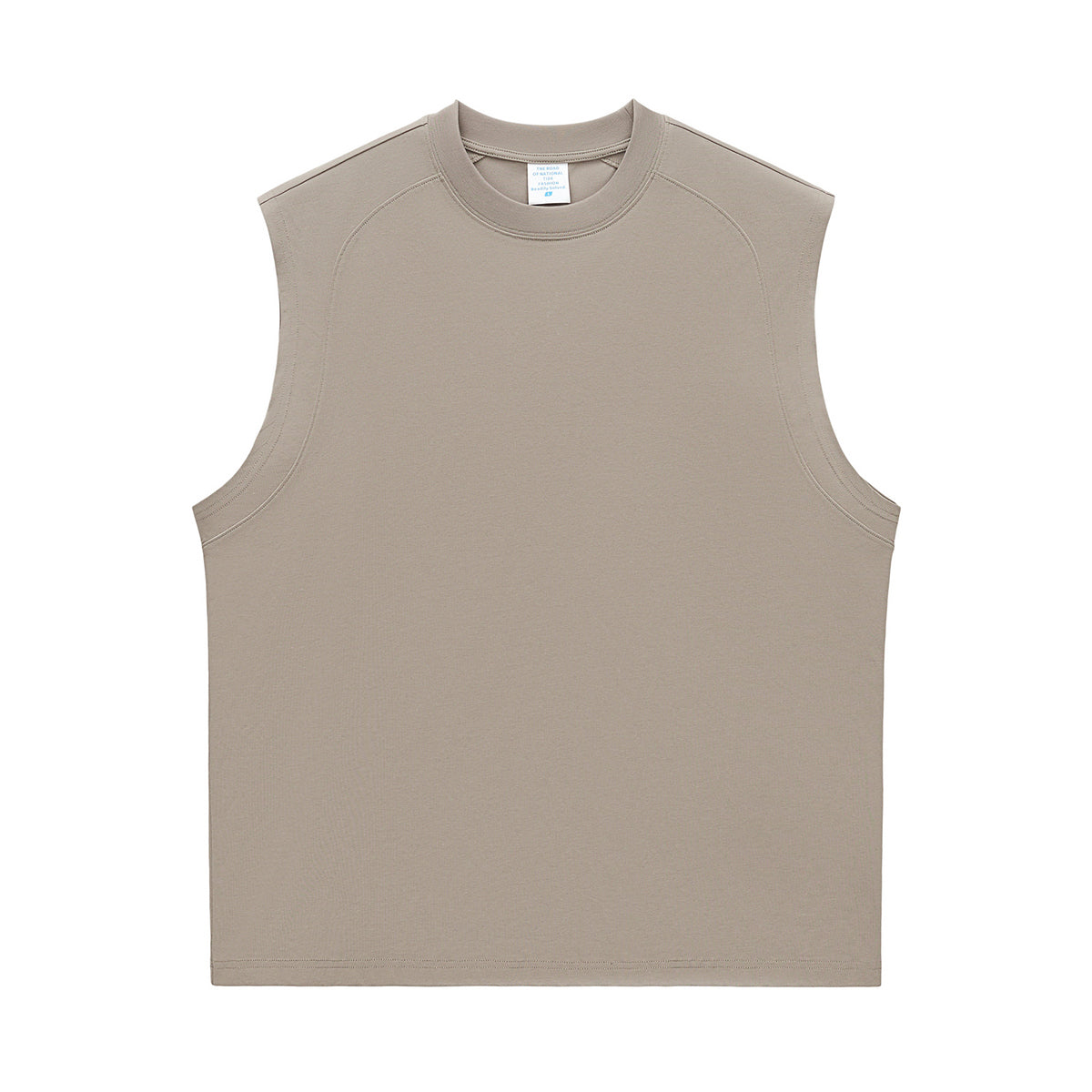Solid Color Crew Neck Sleeveless Tee 7.2oz