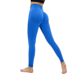 Leggings de yoga de cintura alta y color liso