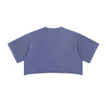 Camiseta corta vintage lavada con bordes sin rematar, 8.4 oz