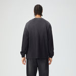 Crew Neck Stone Wash Long Sleeves Tee