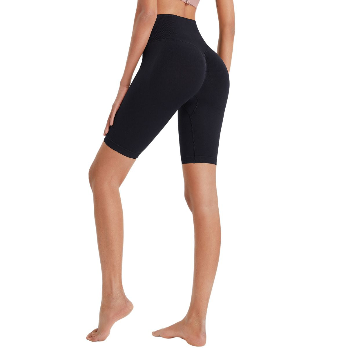 Seamless Butt-Lift Mid-Thigh Leggings