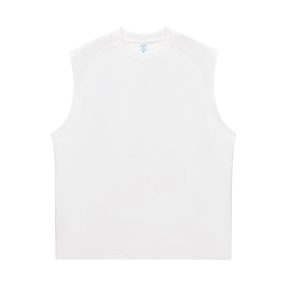 Solid Color Crew Neck Sleeveless Tee 7.2oz