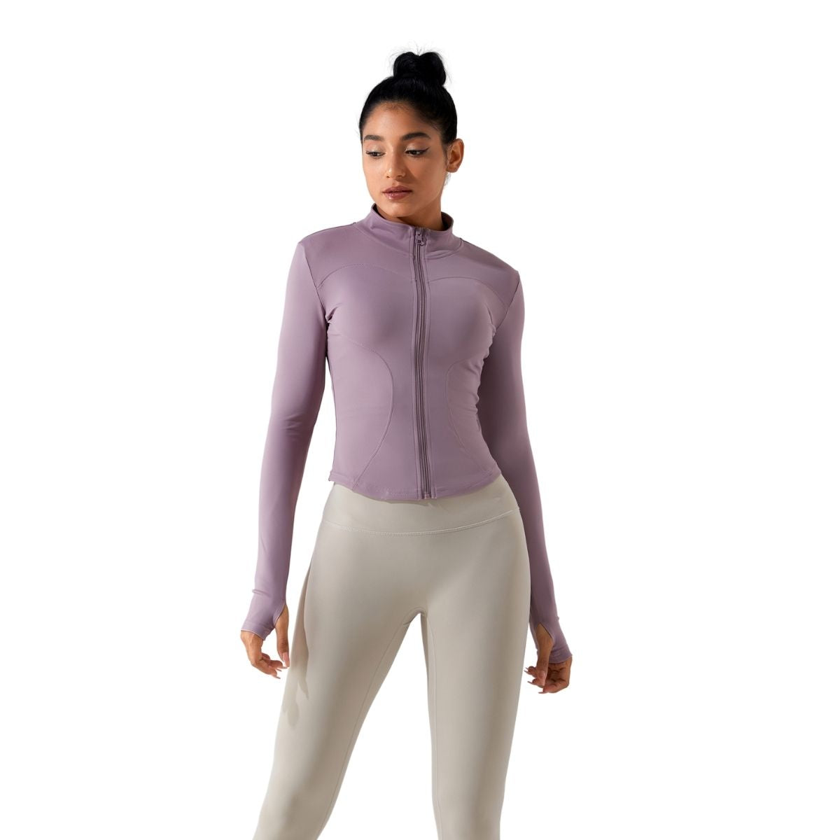 Tailored Fit Thumbhole Full-Zip Jacket