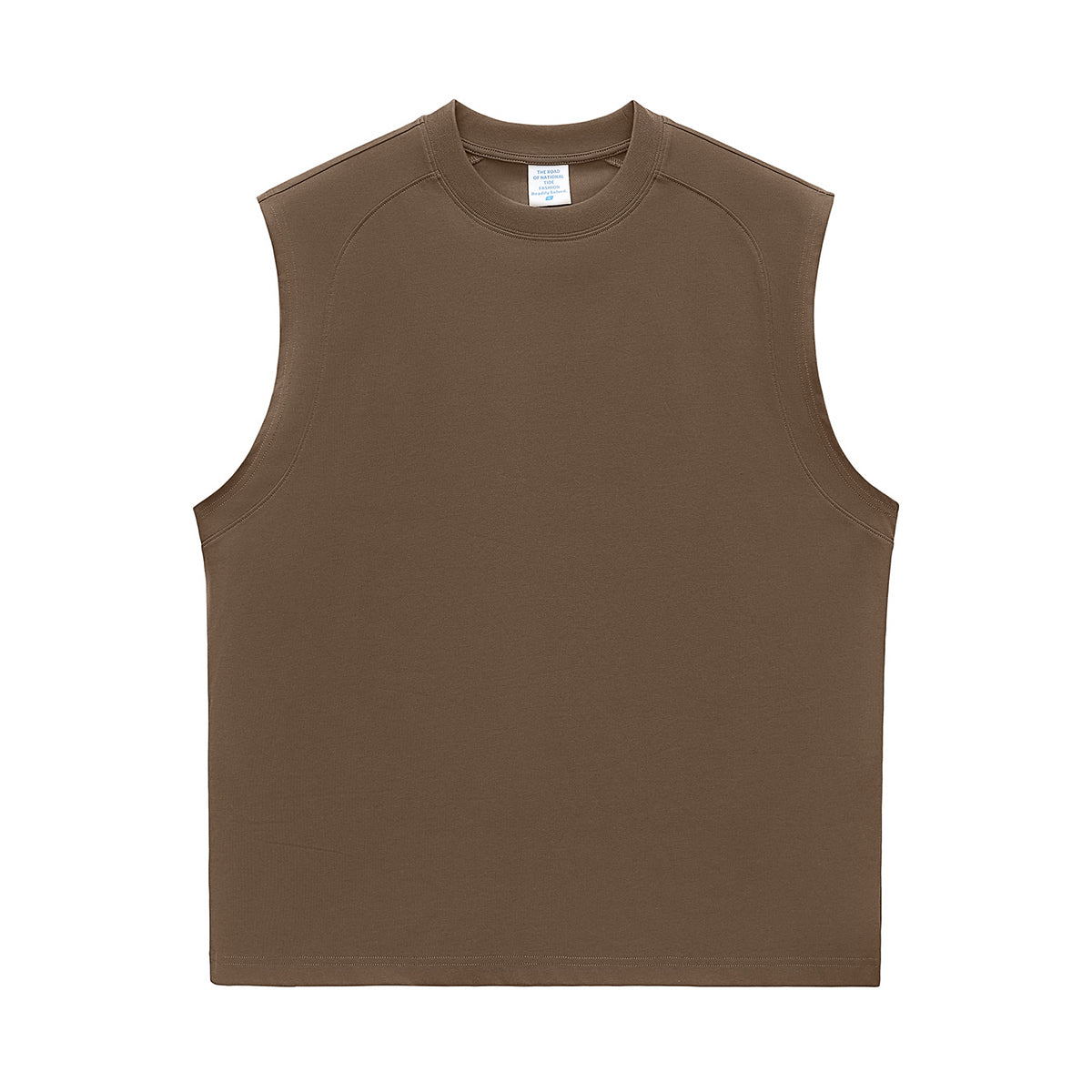 Solid Color Crew Neck Sleeveless Tee 7.2oz