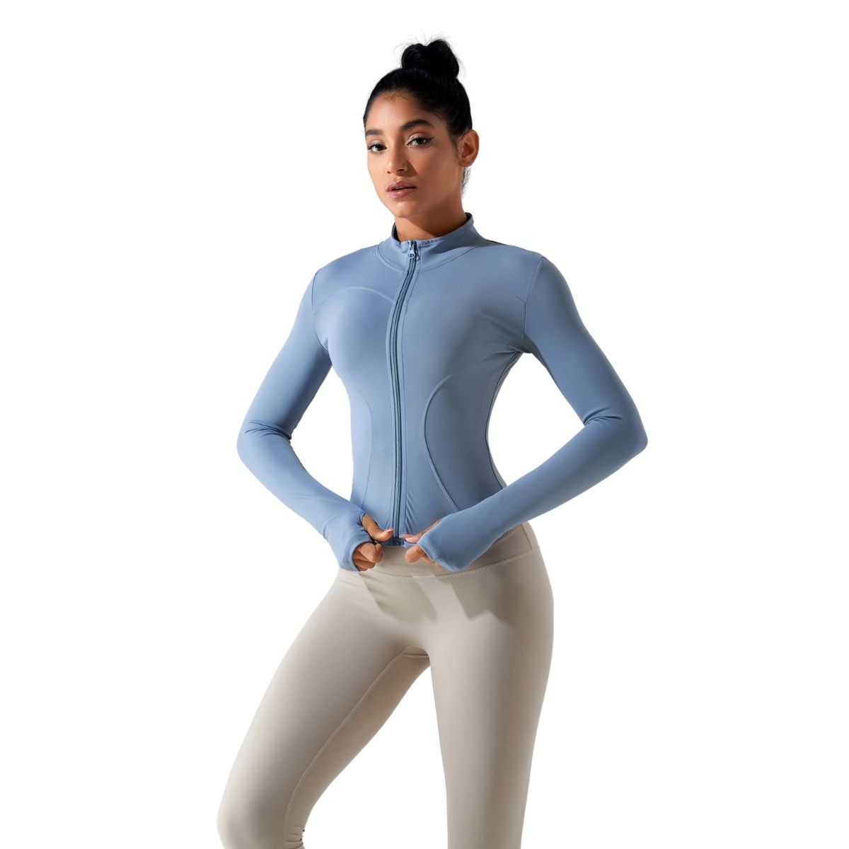 Tailored Fit Thumbhole Full-Zip Jacket