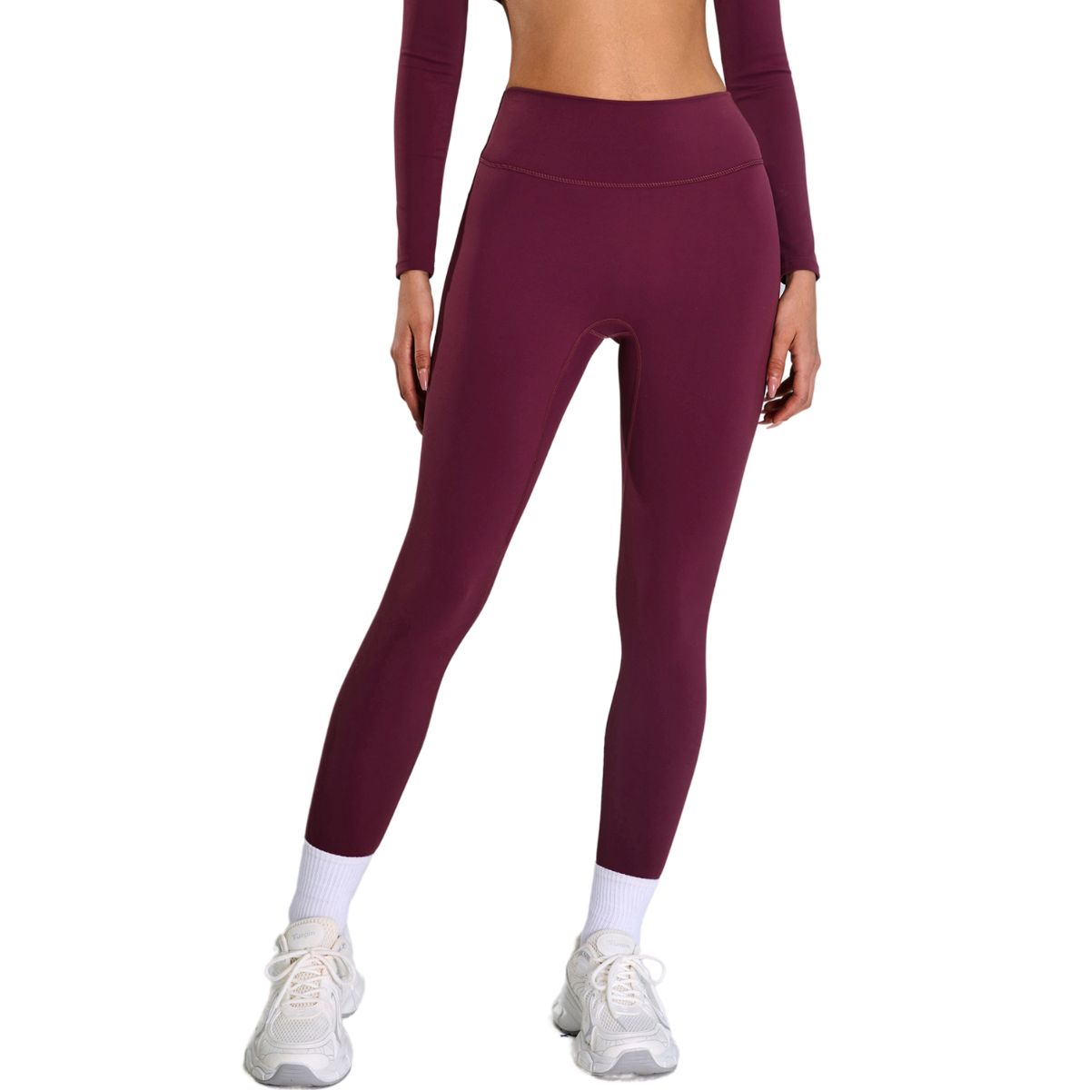Solid Color Quick-Dry Running Leggings