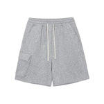 Solid Color Baggy Cargo Shorts
