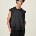 Vintage Washed Boxy Muscle Tank 6.9oz