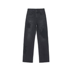 Risen Jeans Pearl-Embellished Embroidery Cut-Out Whisker Jeans