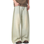 Vaqueros oversize de mezclilla lavados con lavado pesado