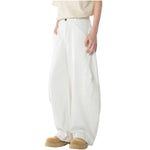 Unisex Summer Barrel Leg Cotton Trousers