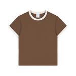 Camiseta Ringer de corte clásico para mujer de 6.9 oz