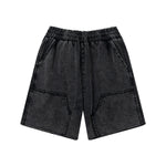 Raw Edge Patchwork Shorts