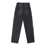 Risen Jeans Sequined & Beaded Floral Embroidery Tapered Ankle Jeans