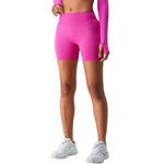 Solid Color V Waist Yoga Shorts