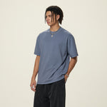 Crew Neck Washed Cotton T Shirt 7.8oz