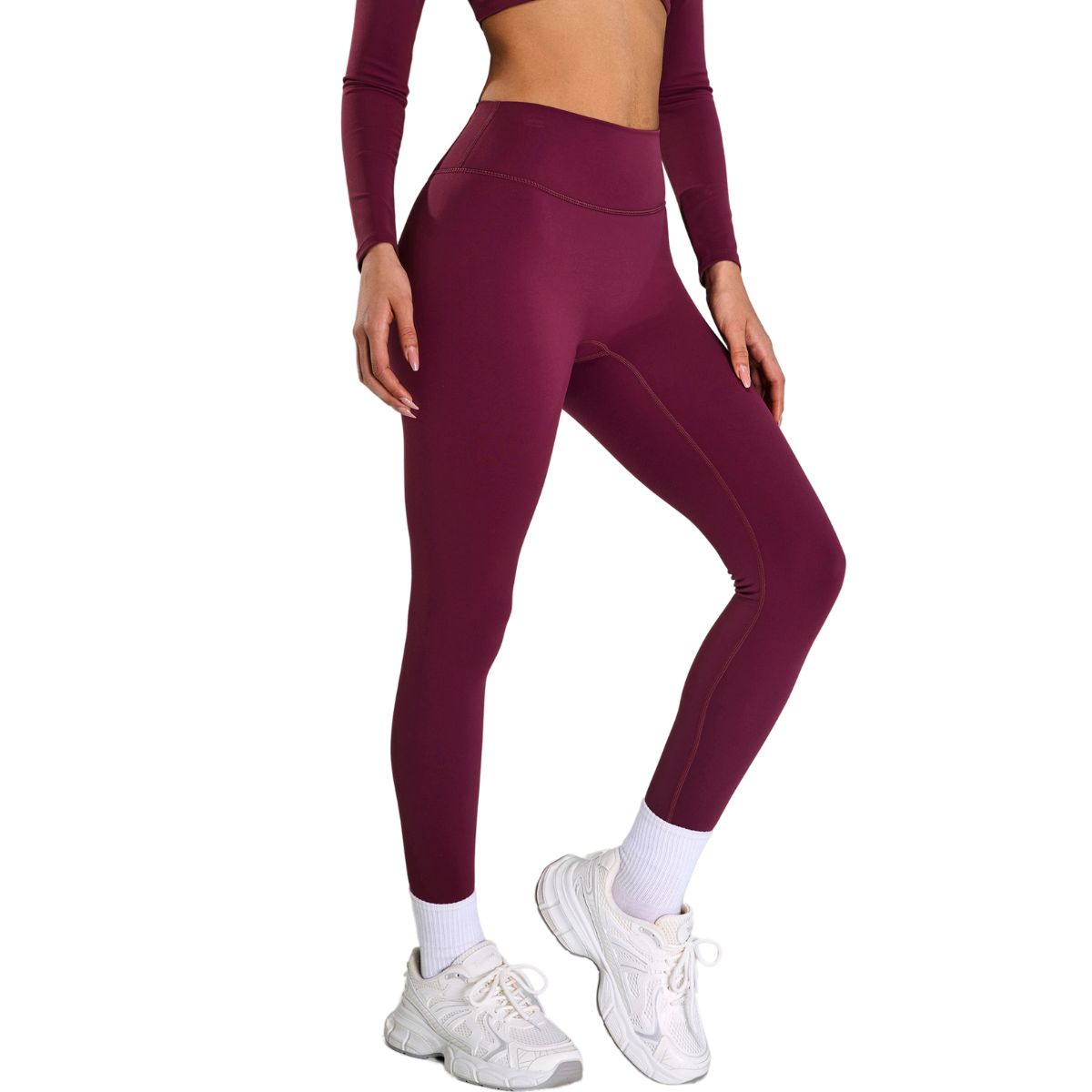 Solid Color Quick-Dry Running Leggings