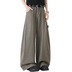 Barrel-Leg Cotton Utility Trousers