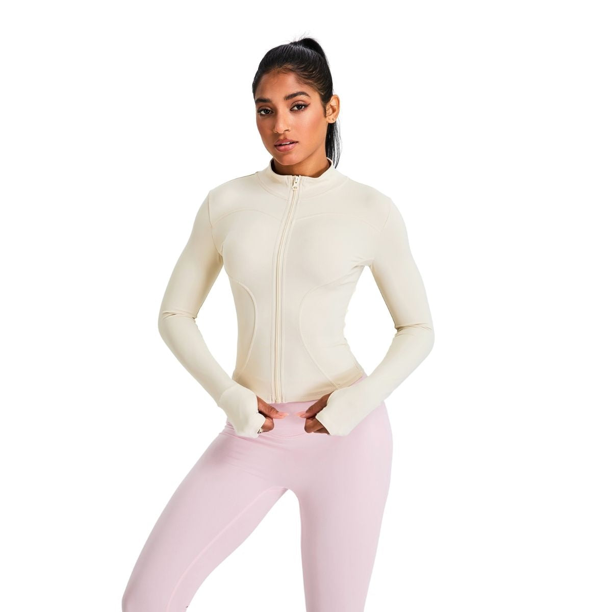 Tailored Fit Thumbhole Full-Zip Jacket