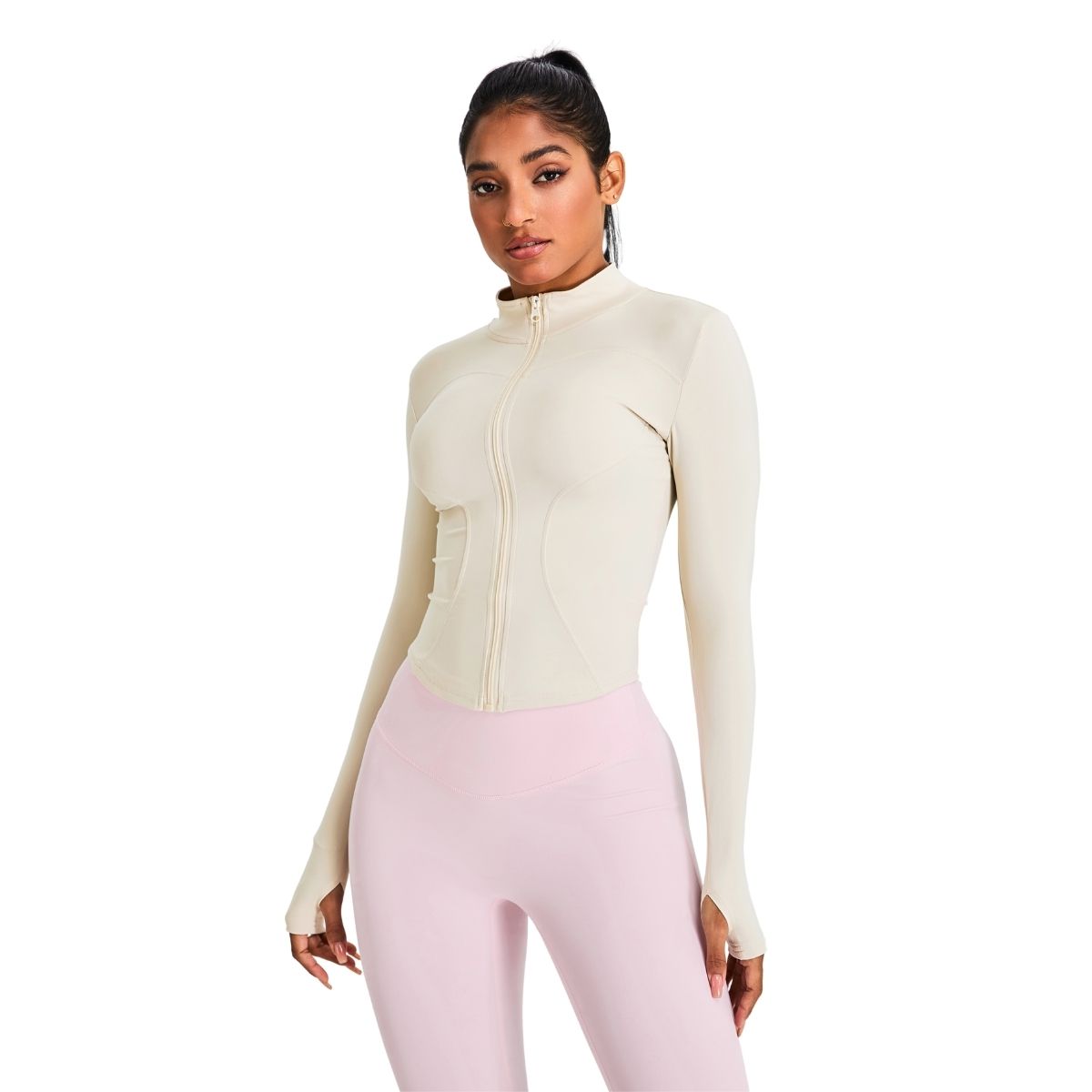 Tailored Fit Thumbhole Full-Zip Jacket