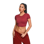 Ultra-Soft Crewneck Cropped T-Shirt