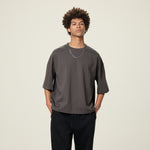 Plain Color Boxy Cotton T Shirt 6.9oz
