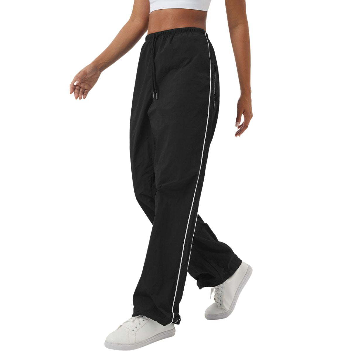 Women's Solid Relaxed-Fit Track Pants