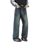 Tie-Dye Wash Distressed Baggy Jeans