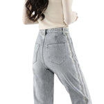 Risen Jeans Relaxed-Fit Patchwork Embroidered Cropped Jeans